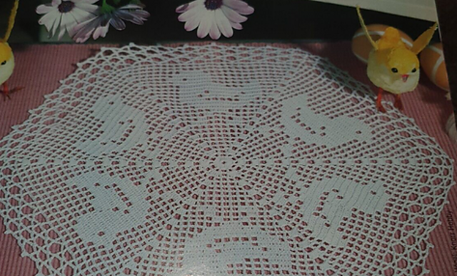 Deckchen mit Küken