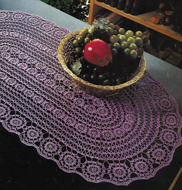 Oval Lilac Table Mat
