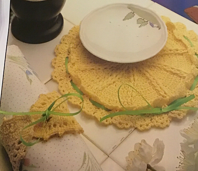 Placemat And Napkin Ring Set