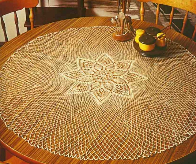 Ecru Table Center