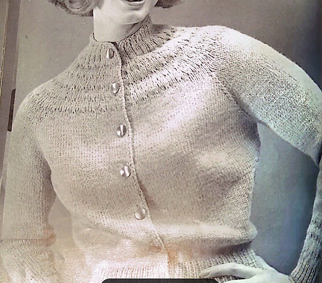 Style No. 191-97 Yoke Cardigan