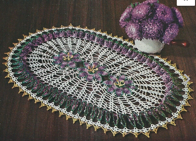 Flower Ruffle Doily