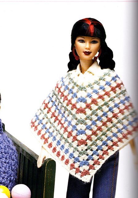 Sunday in the Park: Granny Stripe Poncho