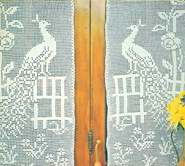 Peacock curtain