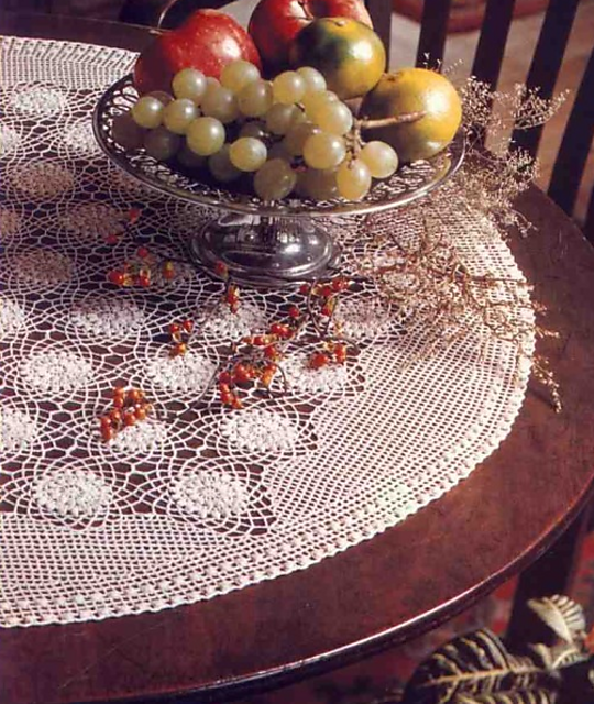 Round Tablecloth 61 Asters