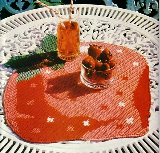Strawberry Patio Mat
