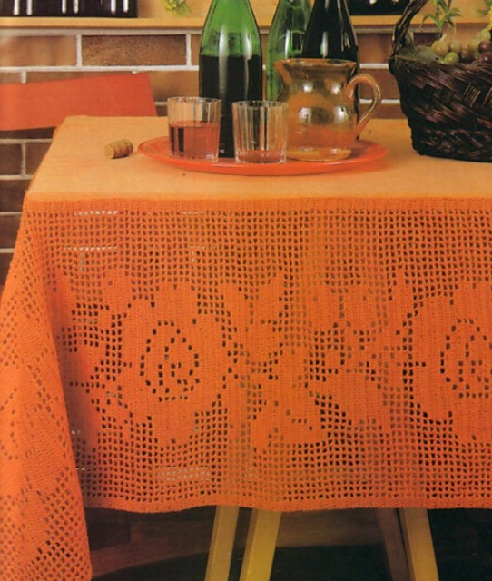 Orange Table Cloth