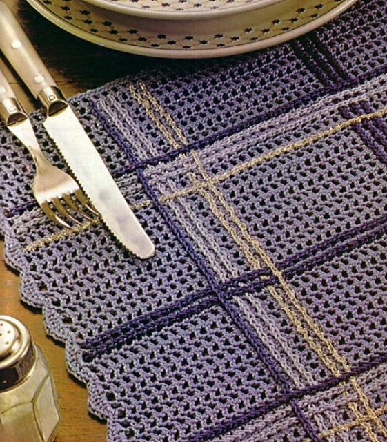 Blue Table Mat