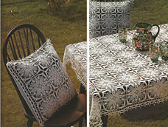 Matching Pillow Covers and Tablecloth