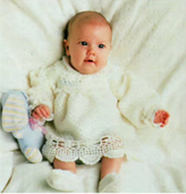 Baby's Dress and Booties
