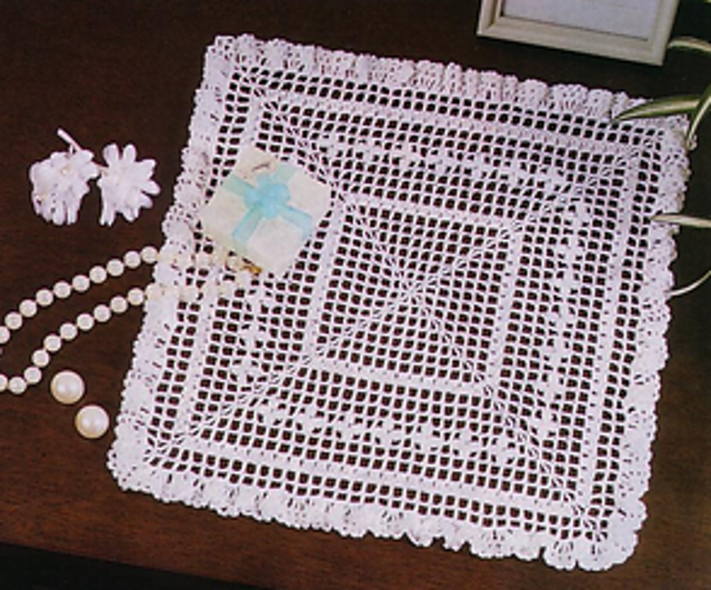 Ruffle-Framed Square