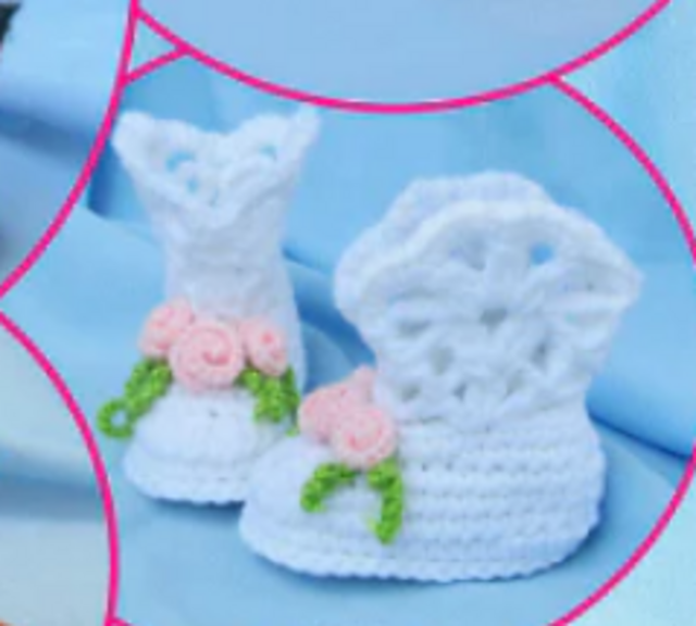 Lace Rock-a-billy Baby Boots