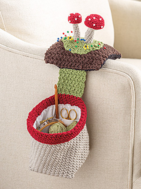 Mushroom Pincusion & Project Bag