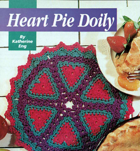 Heart Pie Doily