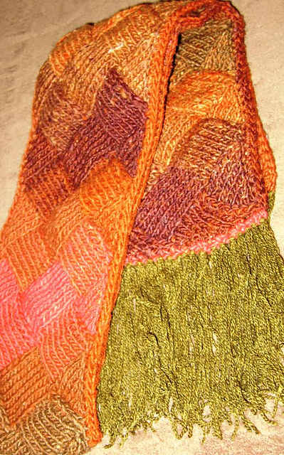 Autumn Entrelac Scarf