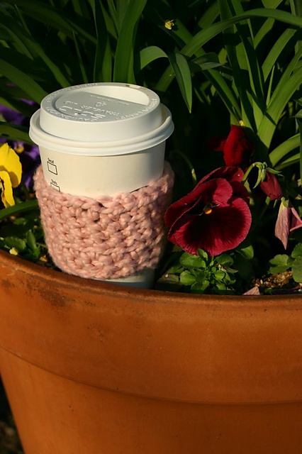 Eco Friendly Organic Cotton Coffee Cup Cozy