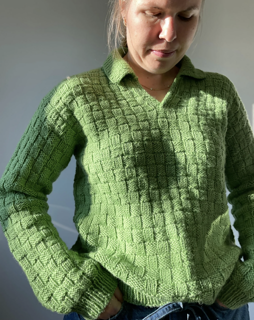 Easy Square Polo Sweater