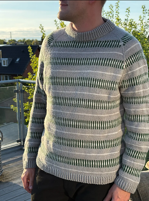 Easy Colour Stripe Sweater MAN
