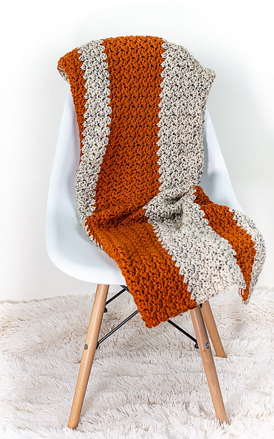 Pumpkin Tweed Blanket