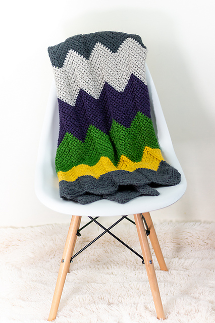 Colorful Chevron Blanket