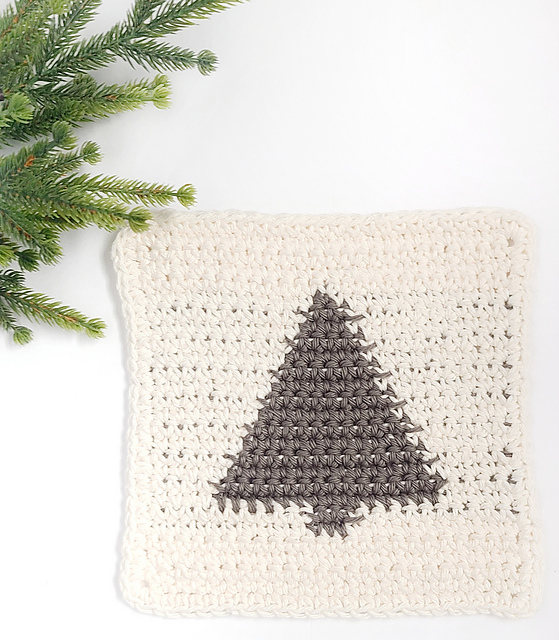 Christmas Pine Washcloths