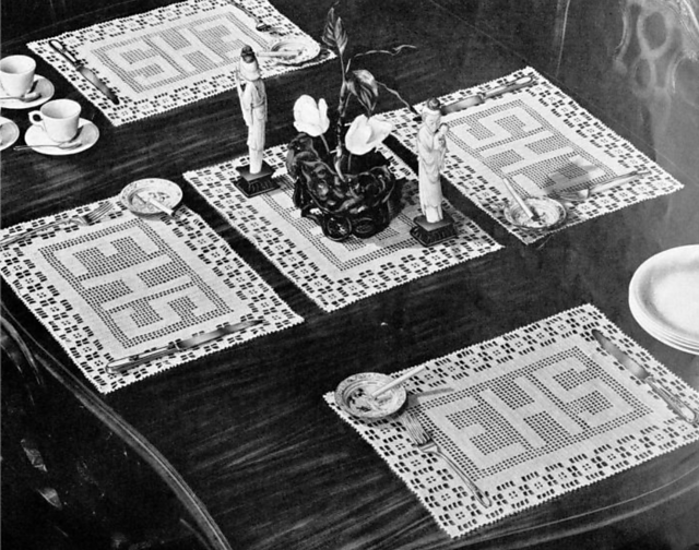 Monogram Luncheon Set