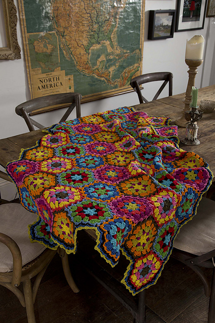 Fireworks Hexagon Picnic Blanket