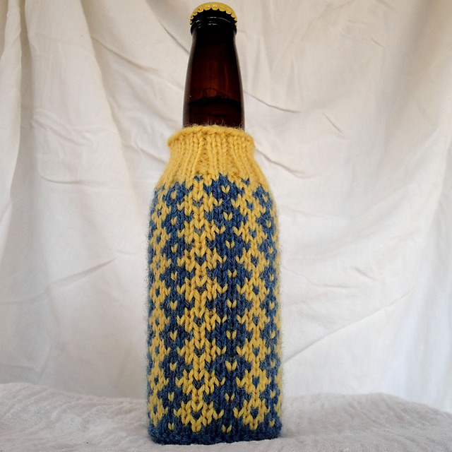 Tile Stripes Bottle Coozie