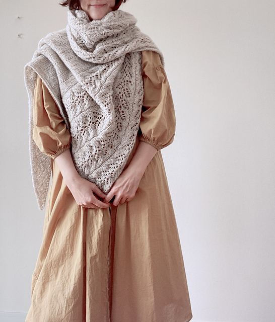 Ravelry: Whipped Leaf Shawl pattern by Etsuko Yamaguchi