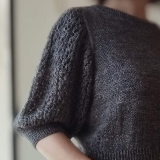Ravelry: Lacy Puff Pullover pattern by Etsuko Yamaguchi