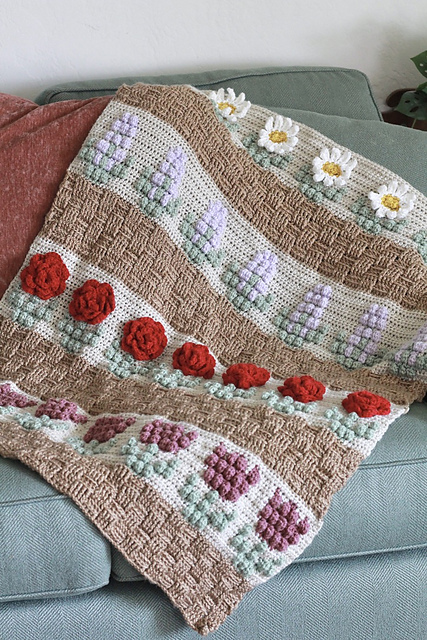 Flower Basket Blanket
