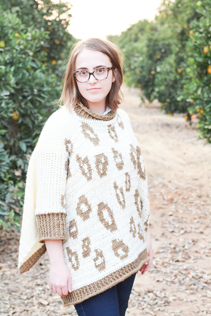Snow Leopard Poncho