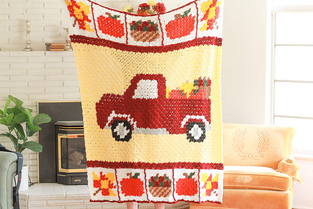C2C Pumpkin Patch Blanket