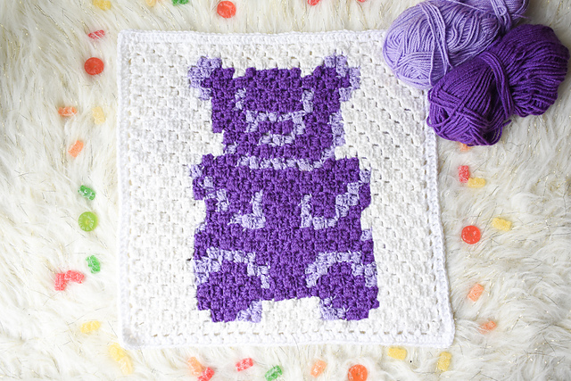 C2C Gummy Bear Square