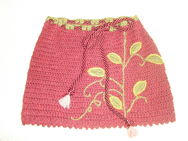 Applique Mini Skirt