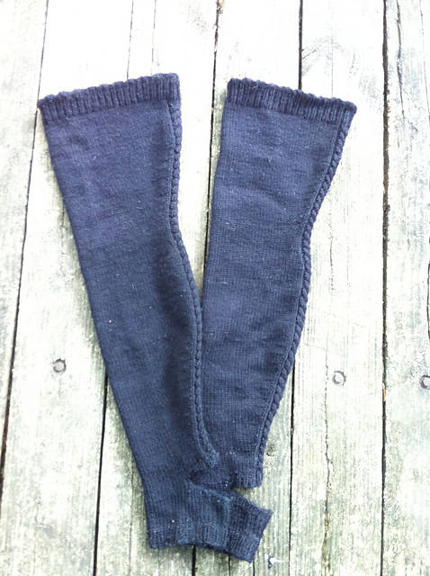 Cable "Seam" Thigh-High Leggings