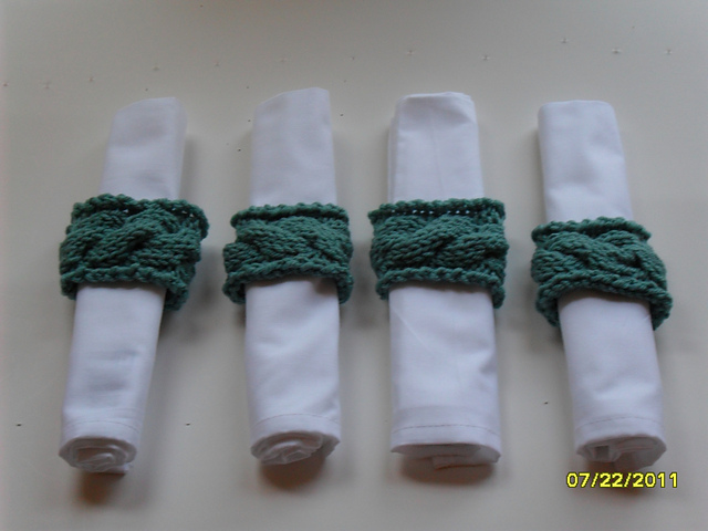 Cabled Napkin Rings