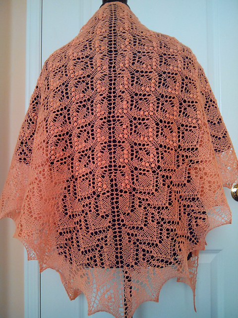 Peach Mousse Shawl