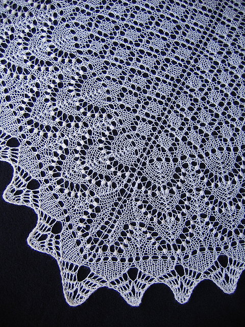 Baltic Blossoms Lace Shawl