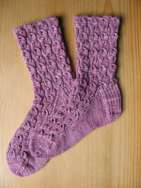 Bleeding Heart Lace Socks