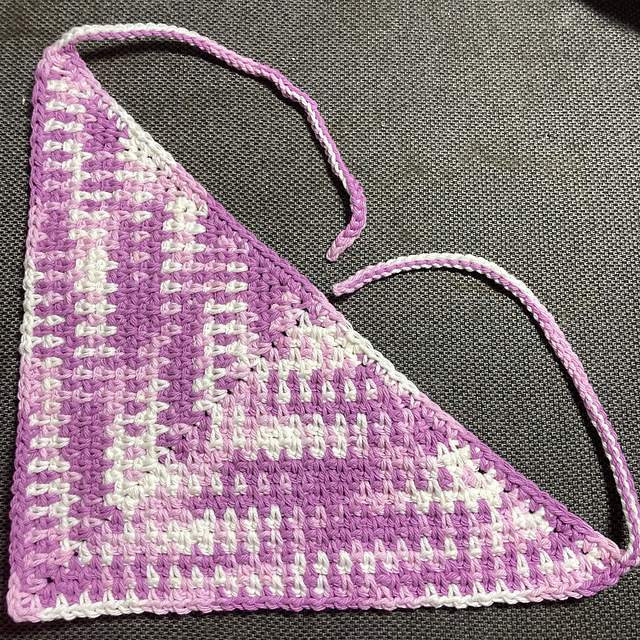 Linen stitch bandana