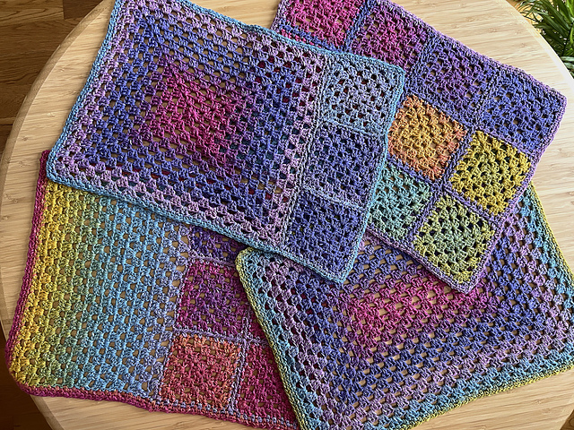 Chromatic Granny Placemats