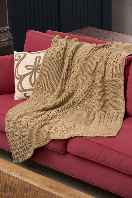 Knit Your Cables Afghan