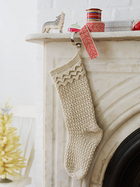 Ravelry: Creamy Textured Stocking pattern by Edie Eckman