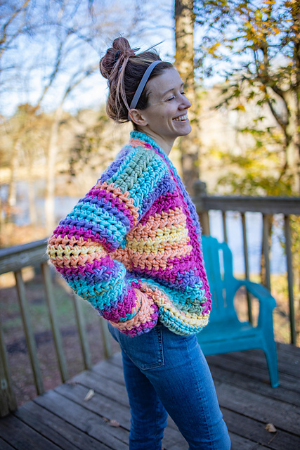 Ravelry: Trelawney Cardigan pattern by Evelyn Burttram (Pink Sheep