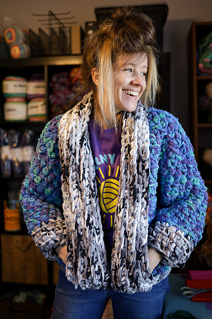 Ravelry: The Winky Jacket pattern by Evelyn Burttram (Pink Sheep