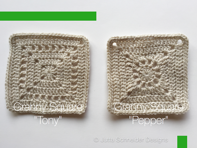 Granny Squares "Tony" & "Pepper"