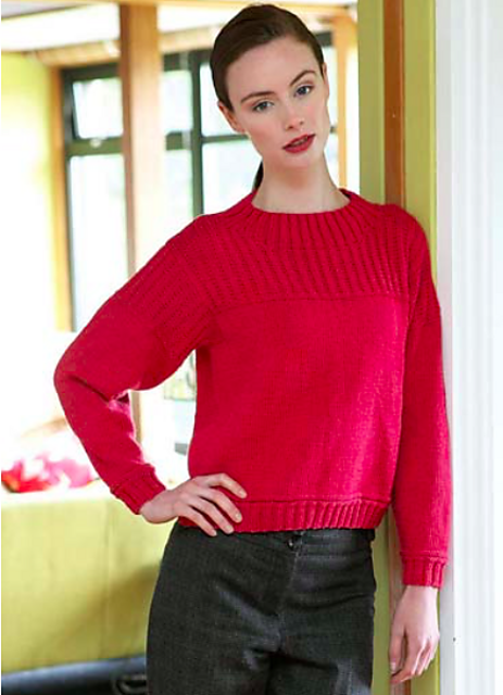 Ravelry: Rib Yoke Jumper pattern by Sian Brown Knitwear Design