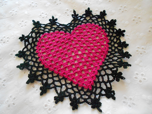 Heart Coaster or Mini Doily