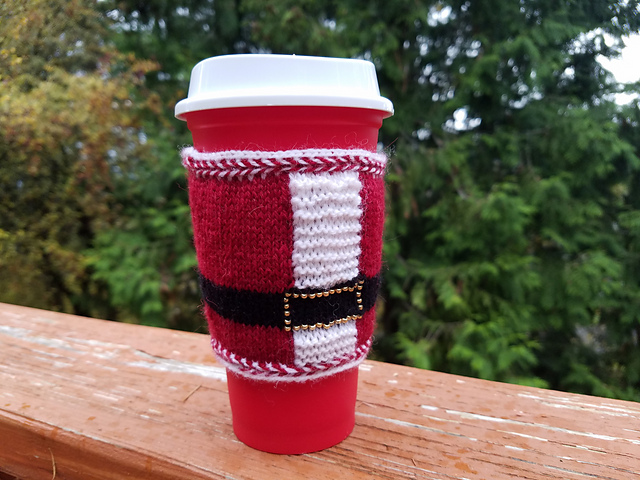 Santa Coffee Cozy